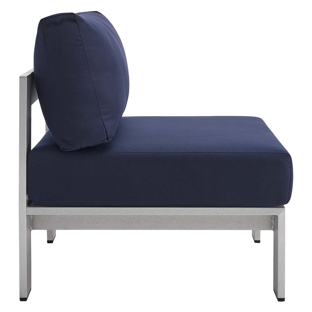 Shore Sunbrella¨ Fabric Aluminum Outdoor Patio Armless Chair by Modway