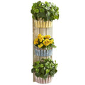 39' Geranium and Pothos Artificial Plant in Three-Tiered Wall Decor Planter