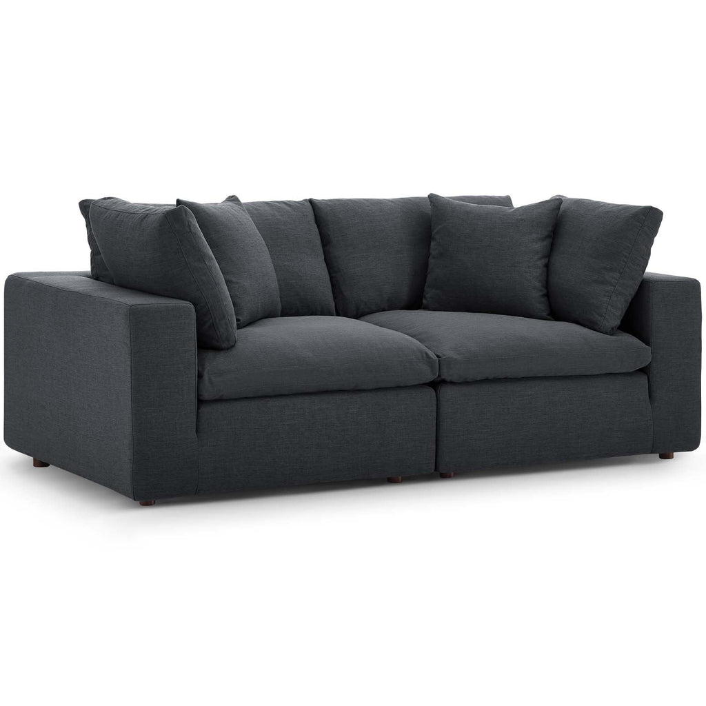 Commix 2 Piece Down Filled Overstuffed Sectional Sofa Set by Modway