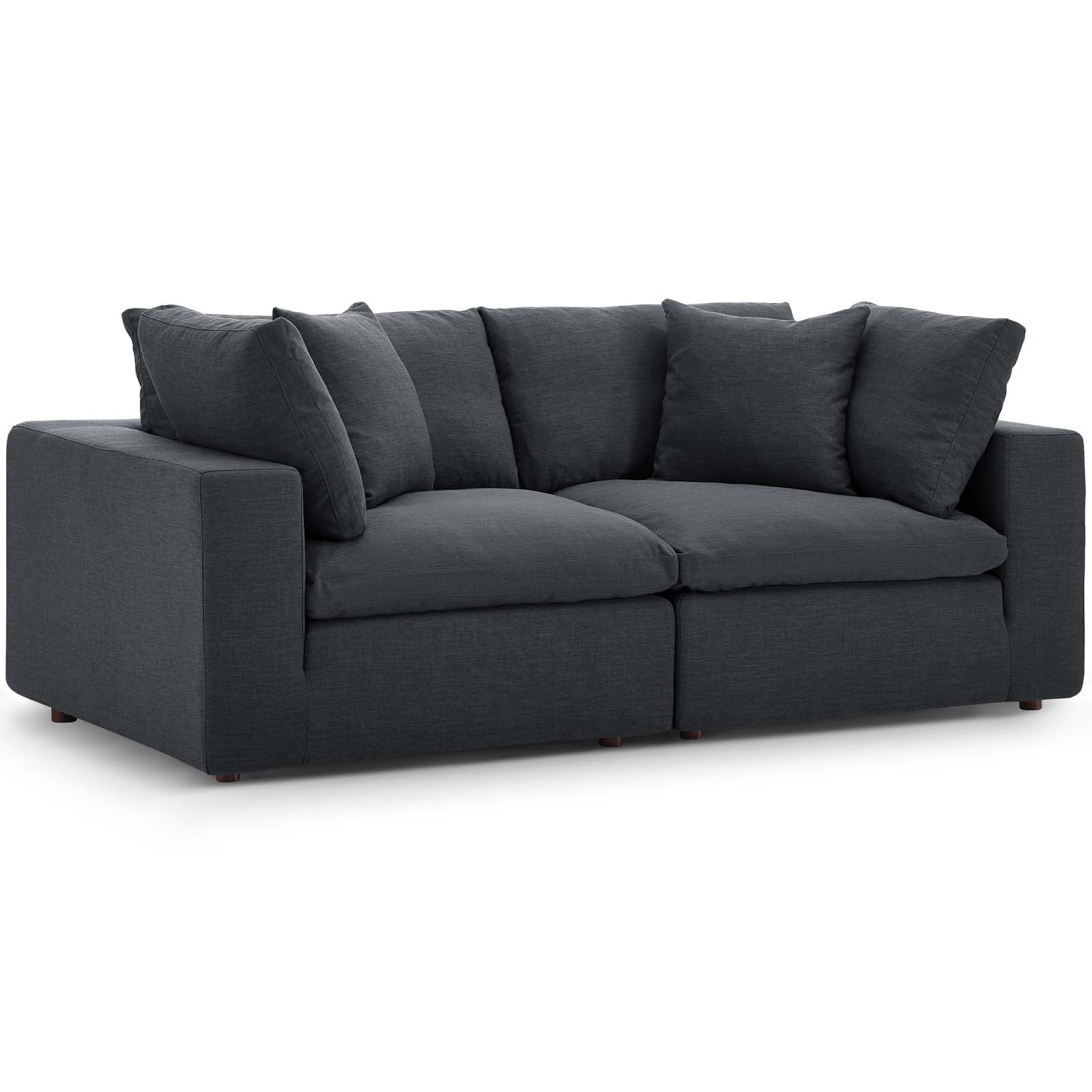 Commix 2 Piece Down Filled Overstuffed Sectional Sofa Set by Modway
