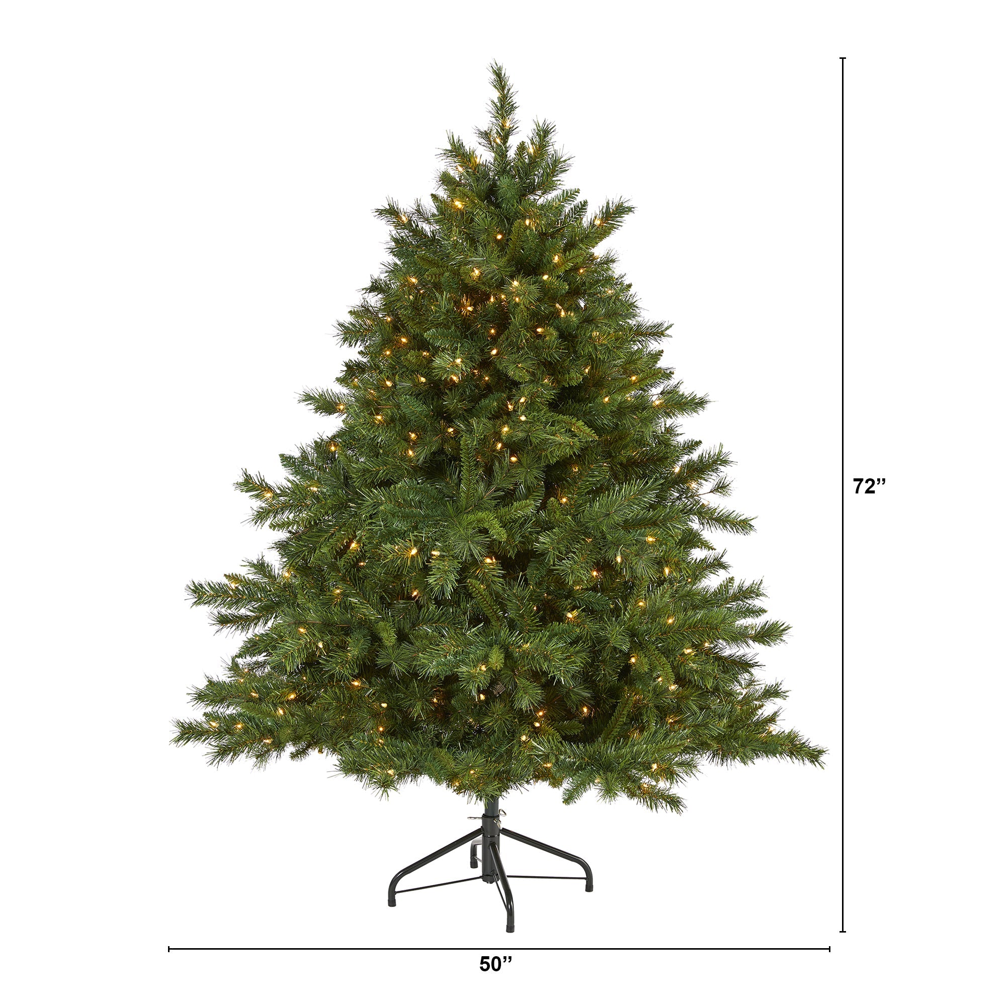 6' Wyoming Mixed Pine Artificial Christmas Tree with 450 Clear Lights