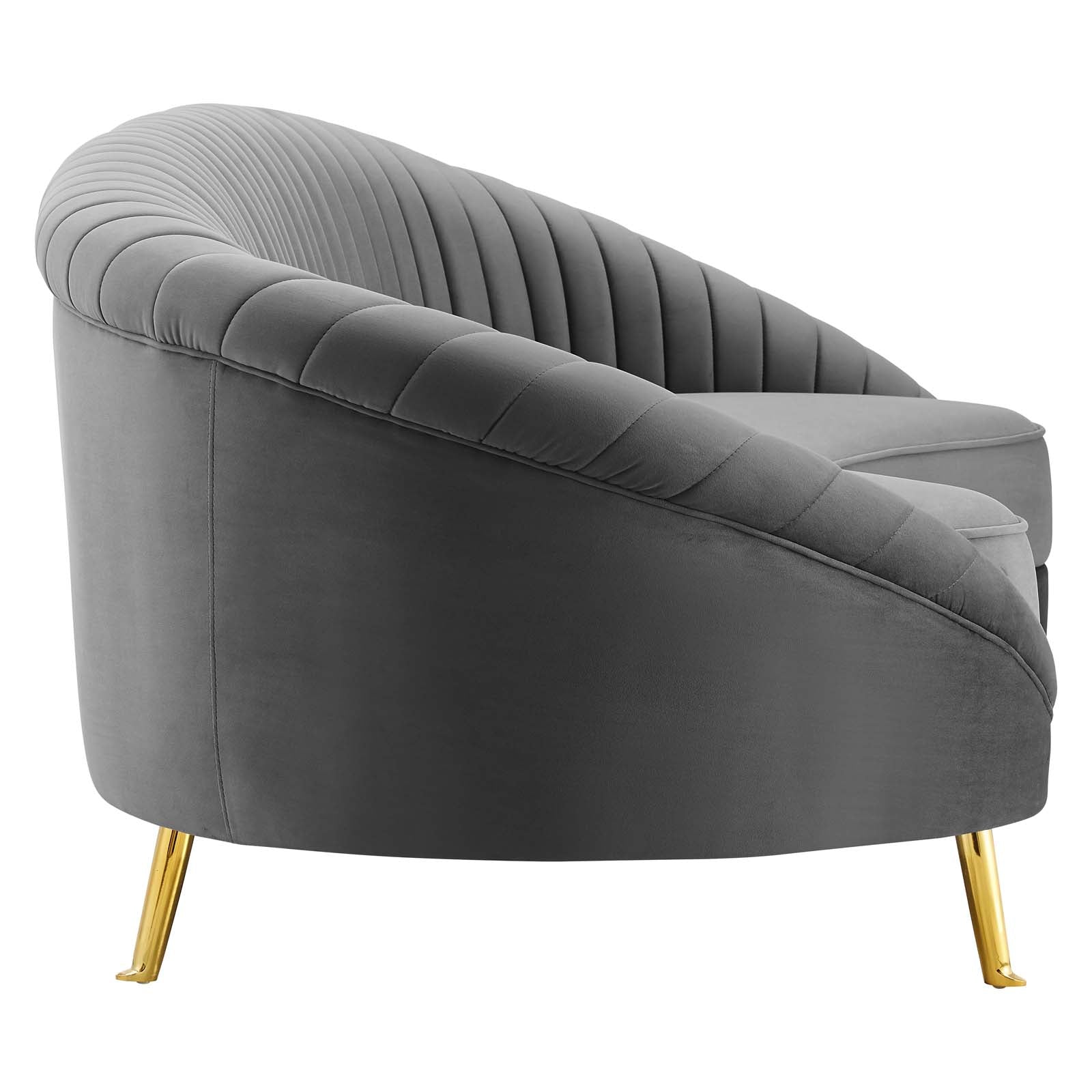 Camber Channel Tufted Performance Velvet Sofa by Modway