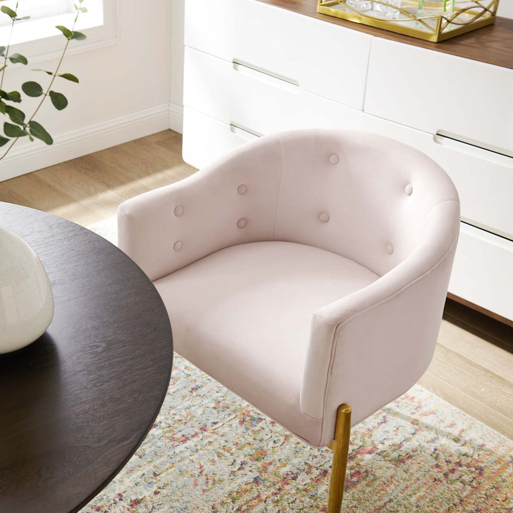 Savour Tufted Performance Velvet Accent Chairs Set of 2 by Modway