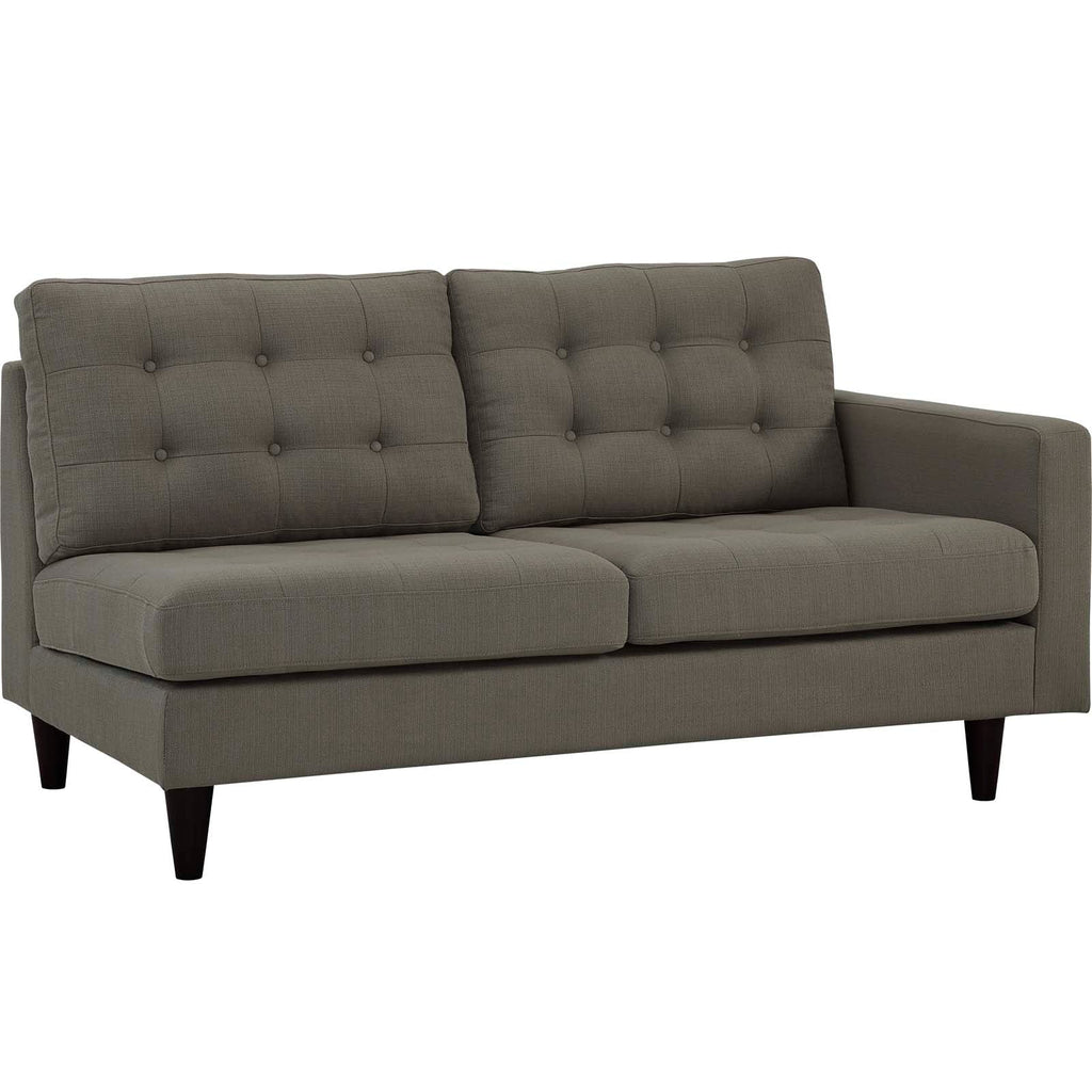 Empress Right-Facing Upholstered Fabric Loveseat by Modway
