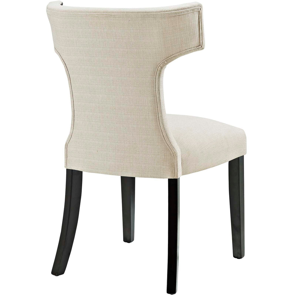 Curve Fabric Dining Side Chair Set of 2 by Modway