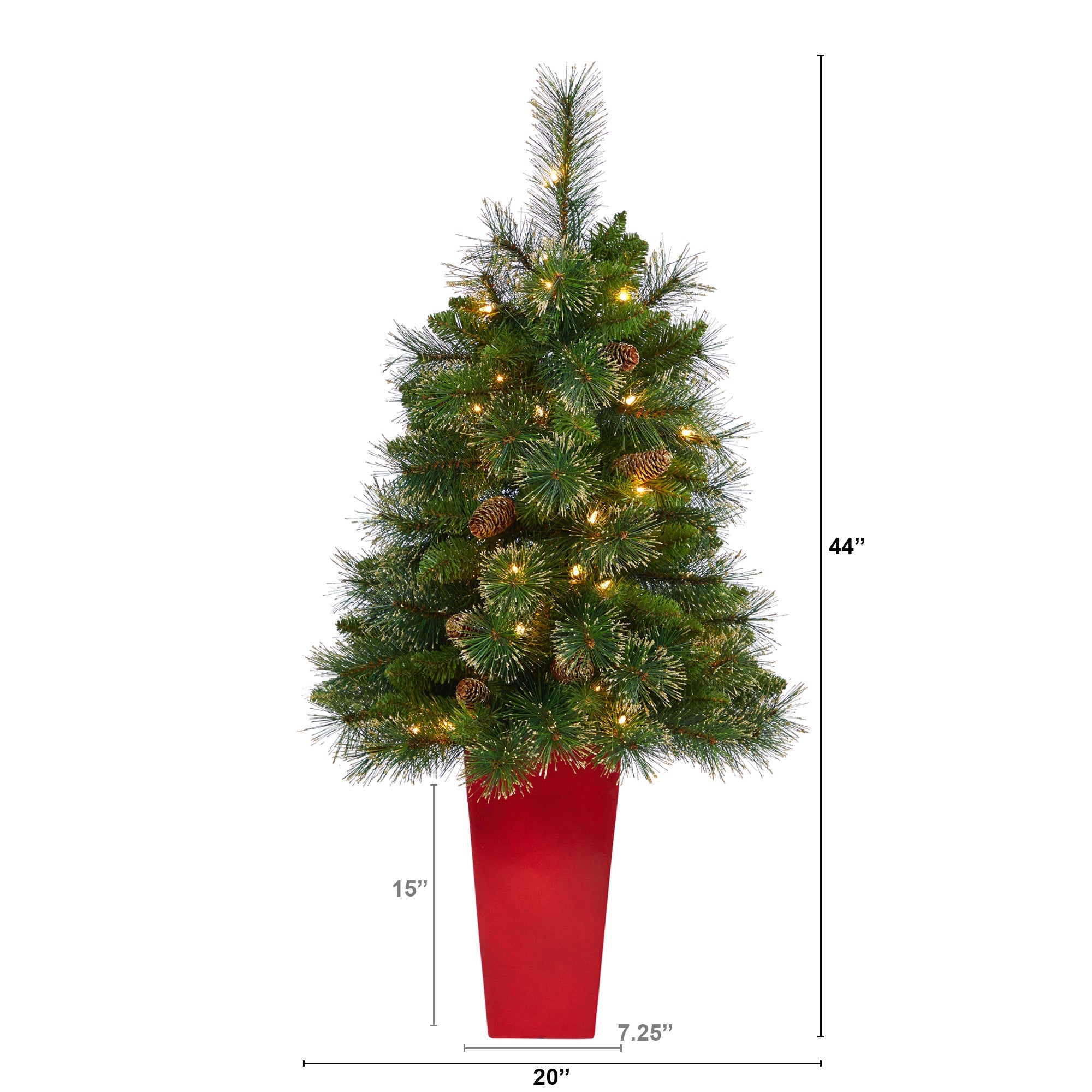 44' Golden Tip Washington Pine Artificial Christmas Tree w/ 50 Clear Lights