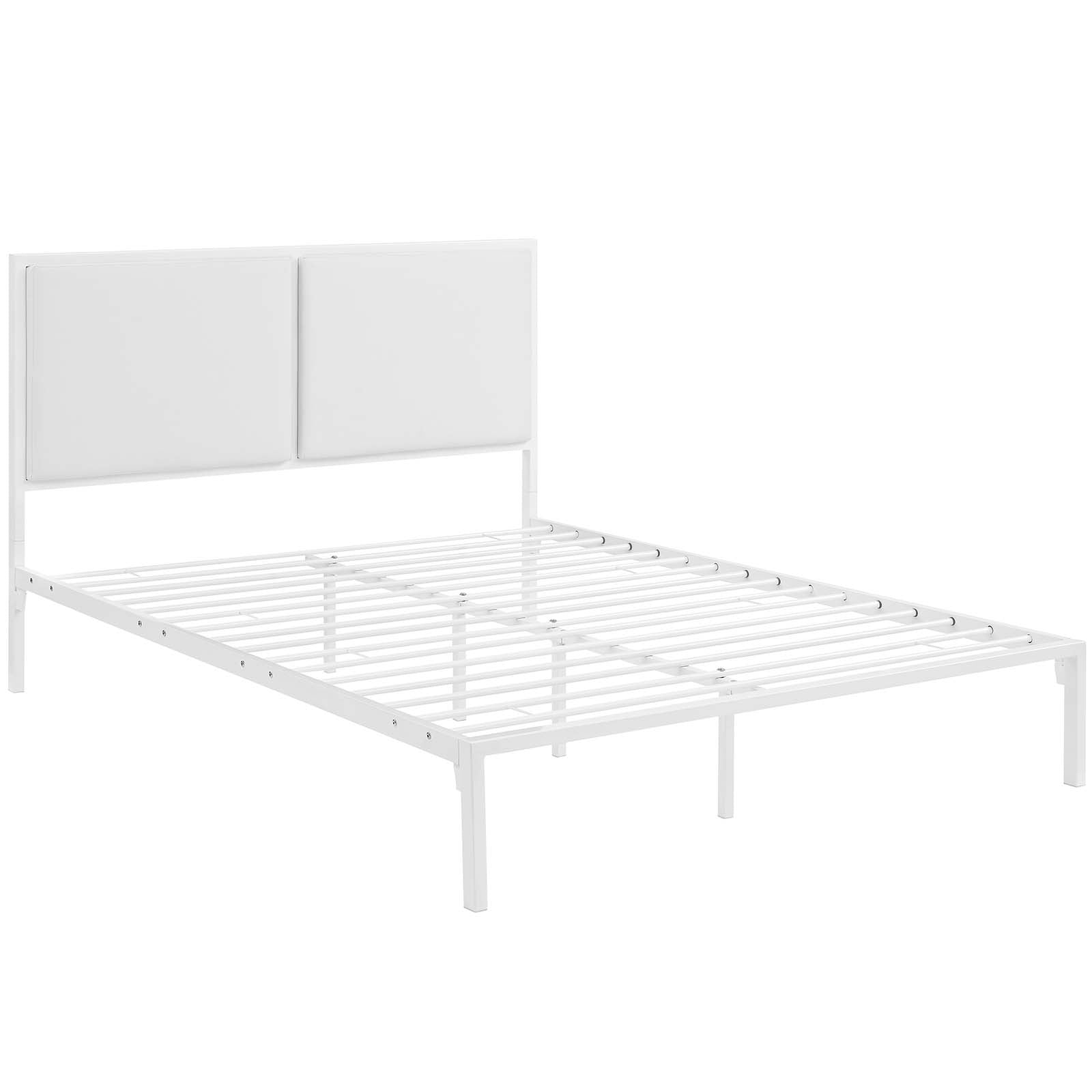 Della Vinyl King Bed by Modway