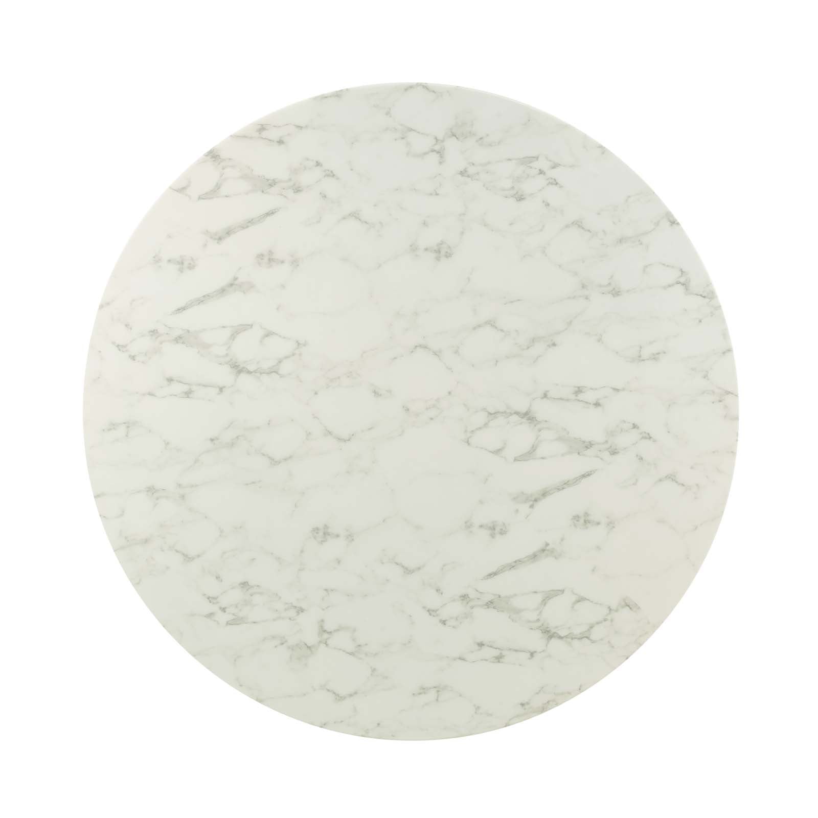 Lippa 54" Round Faux Marble Dining Table by Modway