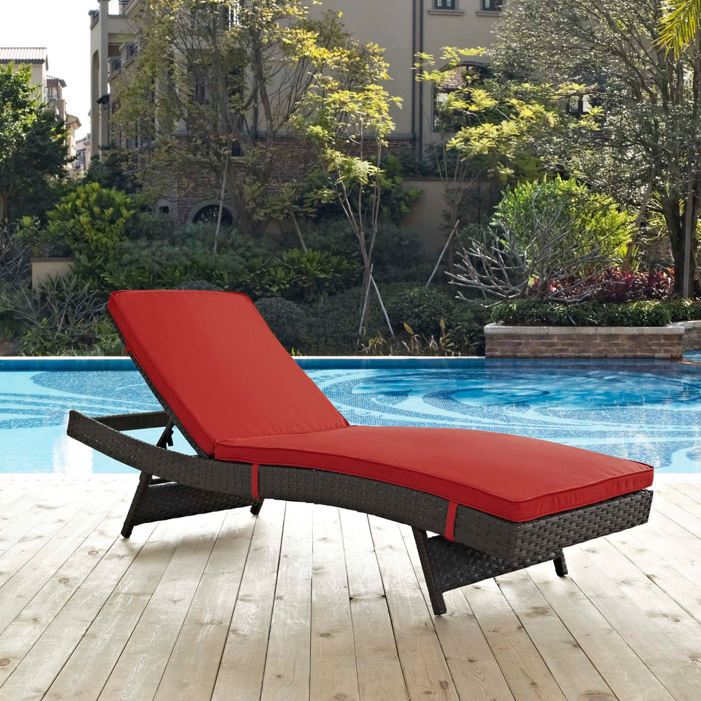 Sojourn Outdoor Patio Sunbrella¨ Chaise by Modway