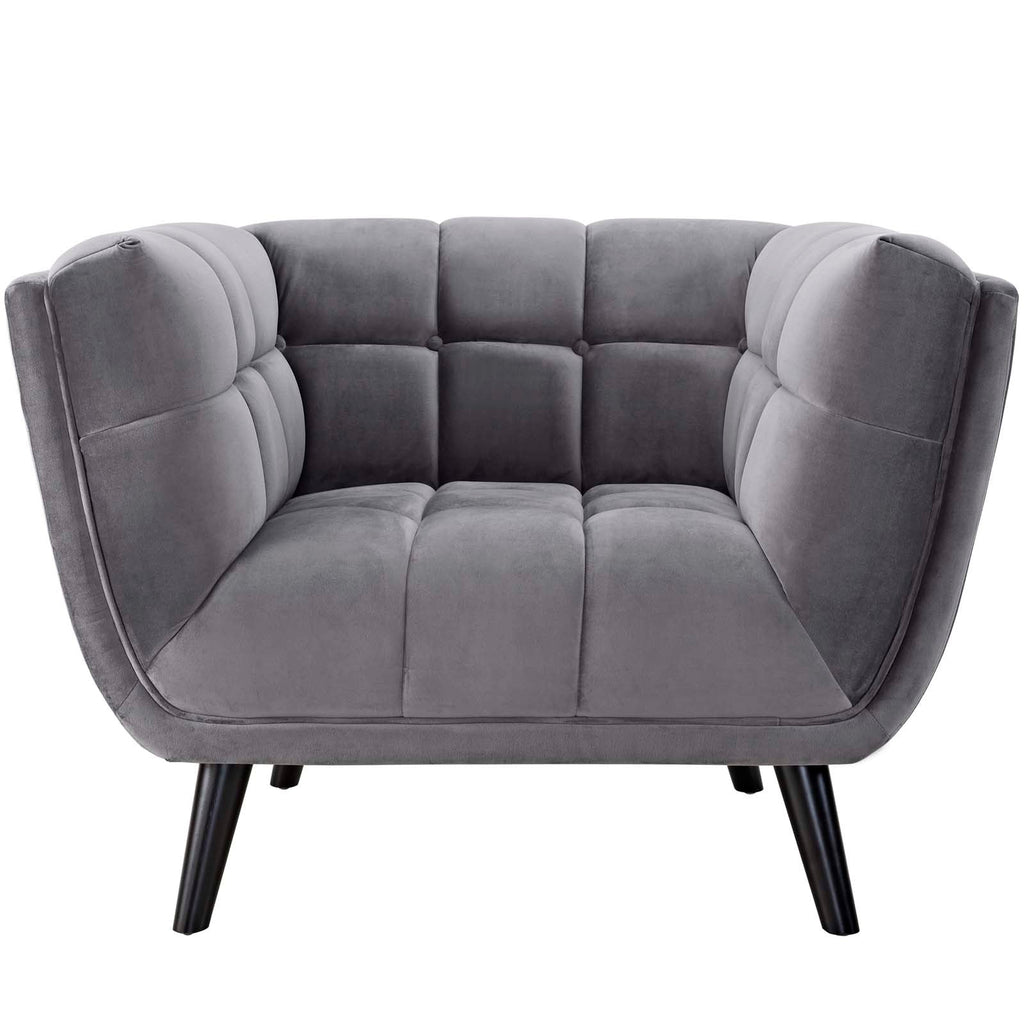 Bestow 3 Piece Performance Velvet Sofa and Armchair Set by Modway