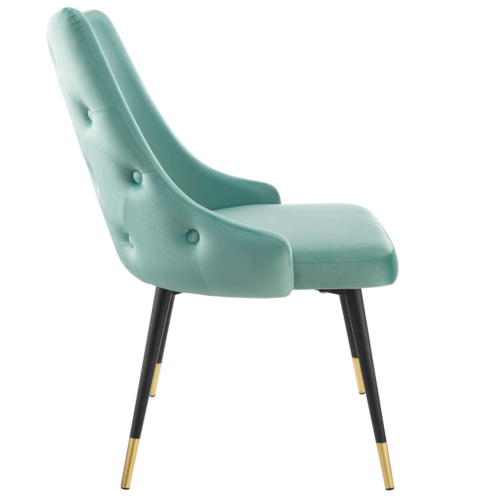 Adorn Performance Velvet Dining Side Chair Set of 2 by Modway