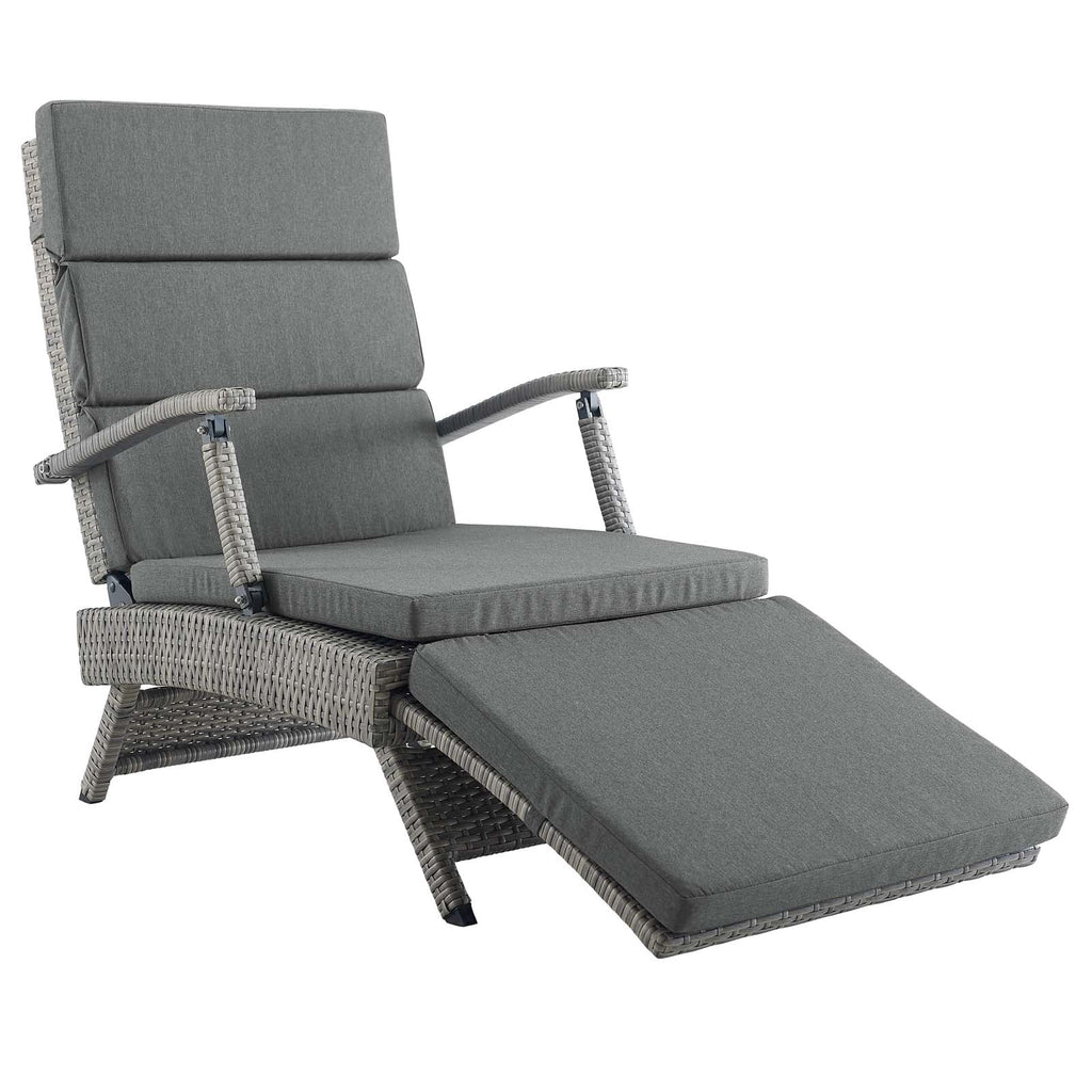Envisage Chaise Outdoor Patio Wicker Rattan Lounge Chair by Modway