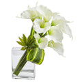 20'' Calla Lily & Succulent Bouquet Artificial Arrangement