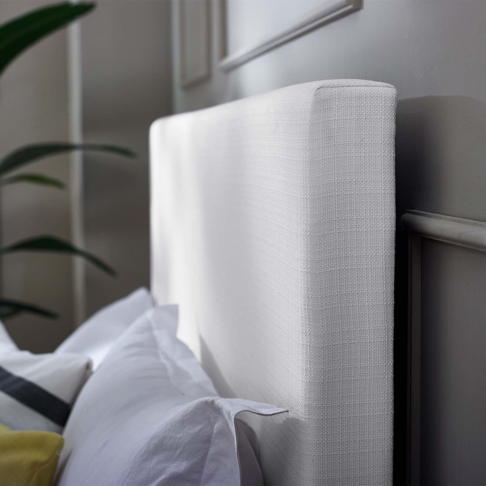 Taylor Upholstered Linen Fabric King and California King Headboard by Modway