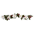 6' Magnolia, Pine and Berries Artificial Garland