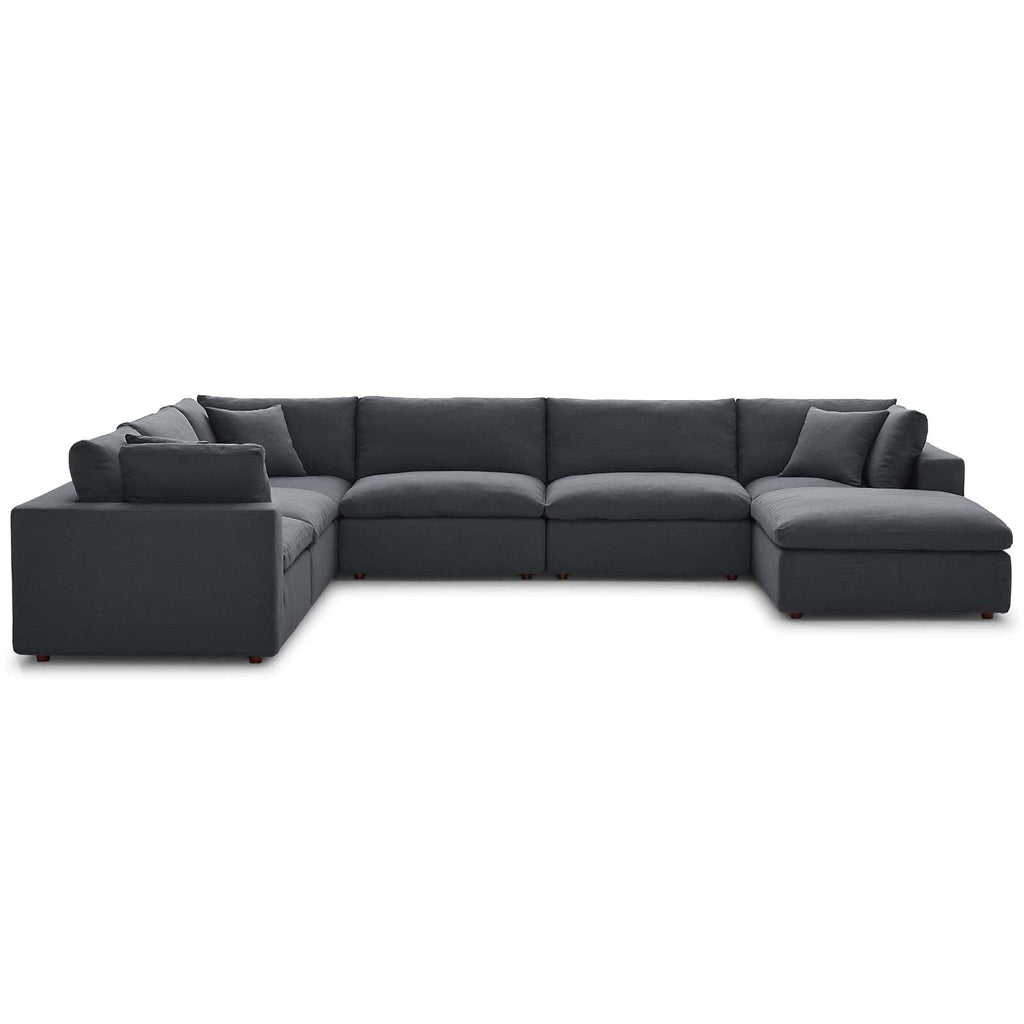 Commix 7-Piece Down Filled Overstuffed Sectional Sofa by Modway