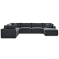 Commix 7-Piece Down Filled Overstuffed Sectional Sofa by Modway