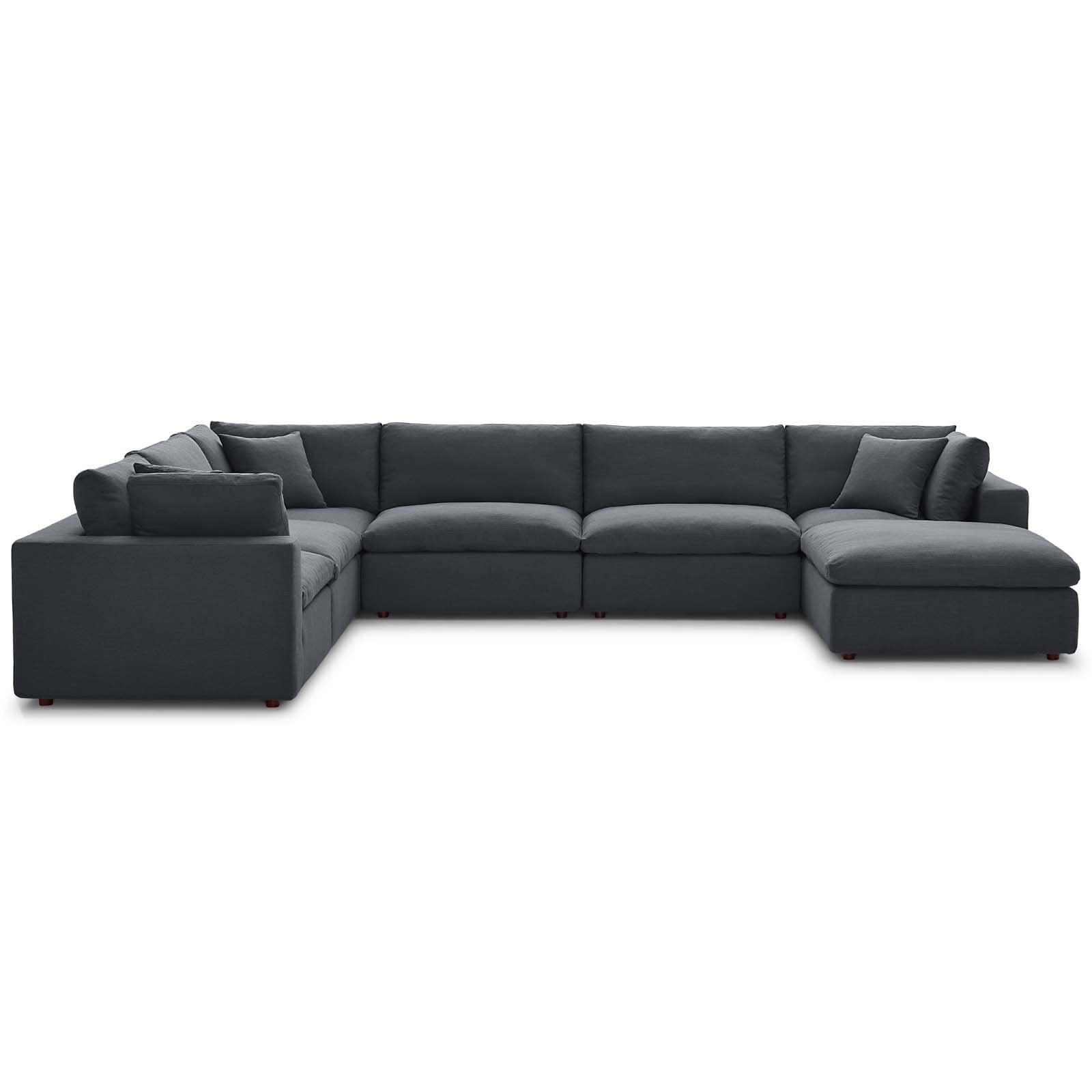 Commix 7-Piece Down Filled Overstuffed Sectional Sofa by Modway
