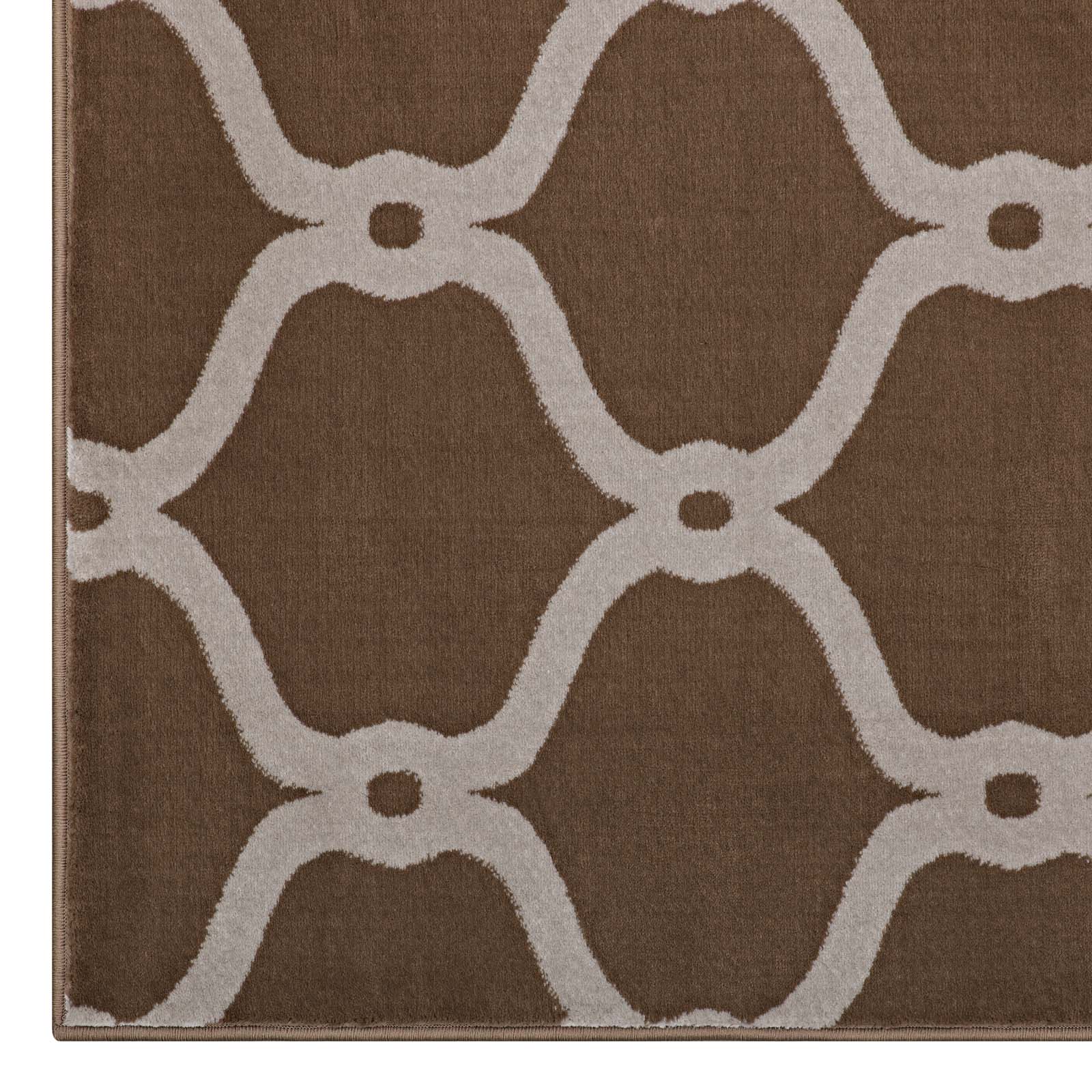 Beltara Chain Link Transitional Trellis 8x10 Area Rug by Modway