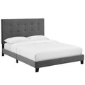 Melanie Tufted Button Upholstered Performance Velvet Twin Platform Bed by Modway