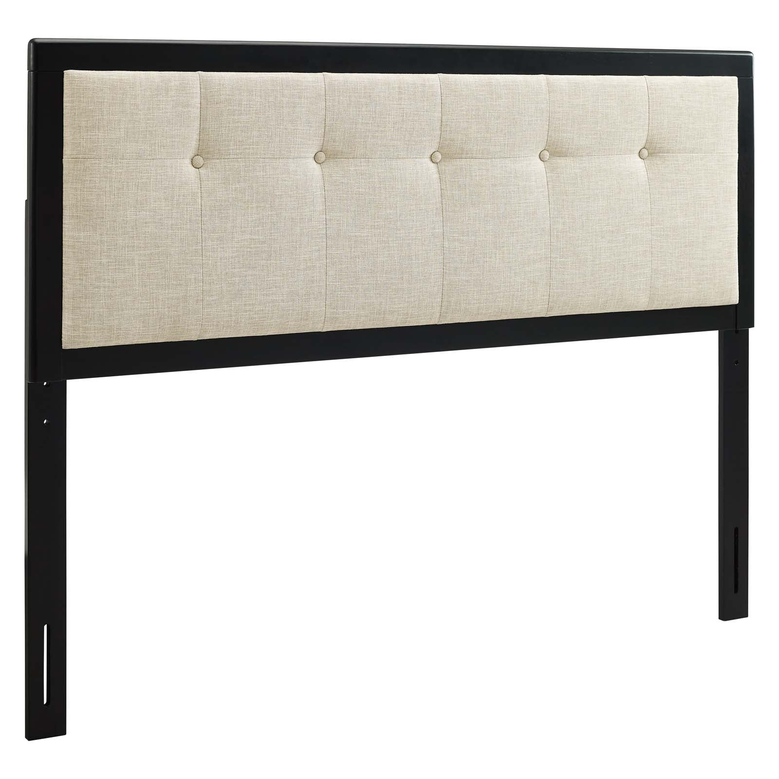 Draper Tufted Fabric and Wood King Headboard by Modway