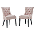 Regent Tufted Performance Velvet Dining Side Chairs Set of 2 by Modway