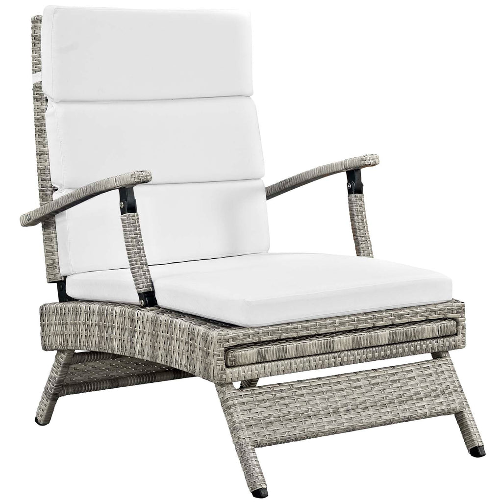 Envisage Chaise Outdoor Patio Wicker Rattan Lounge Chair by Modway