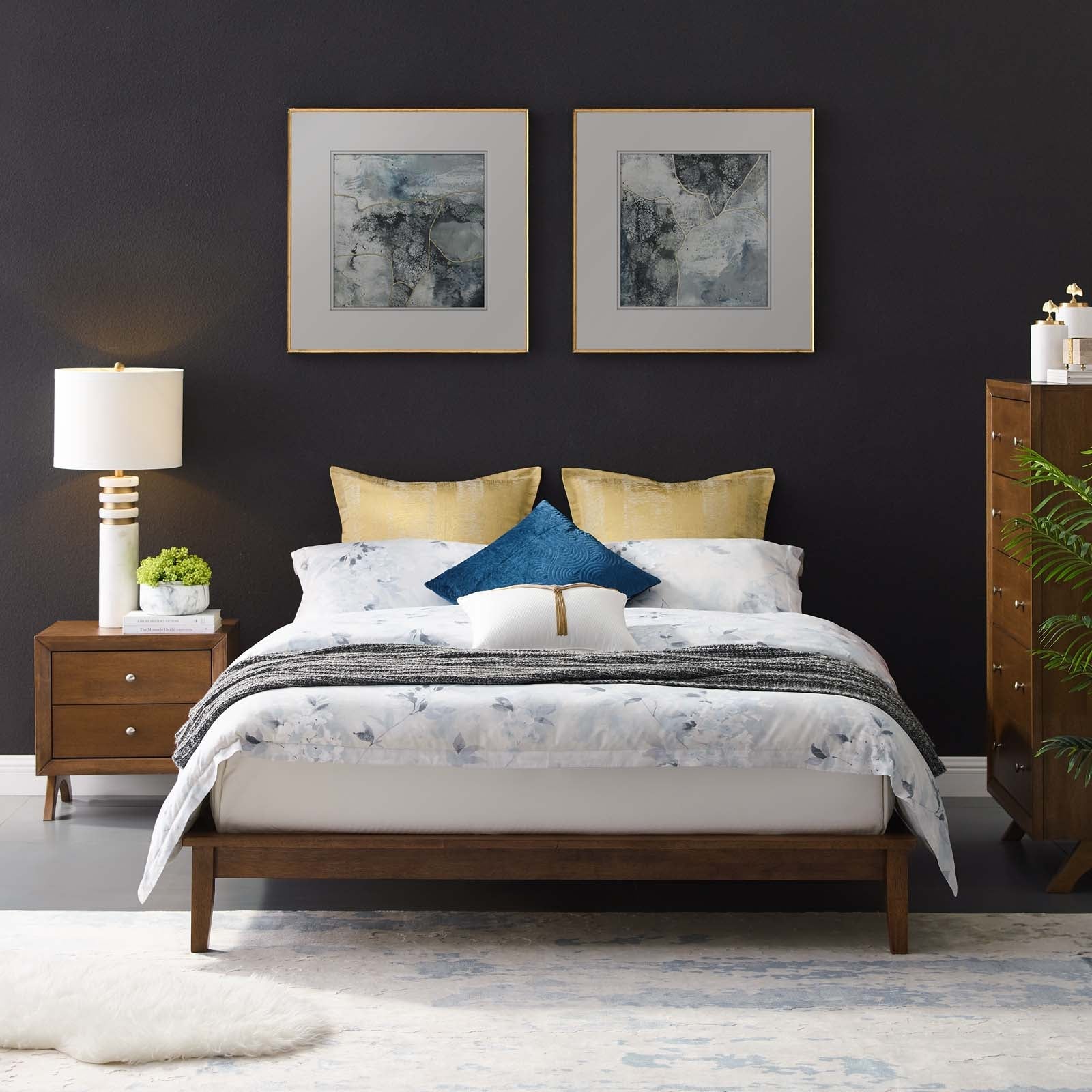 Lodge Wood Full Platform Bed Frame by Modway