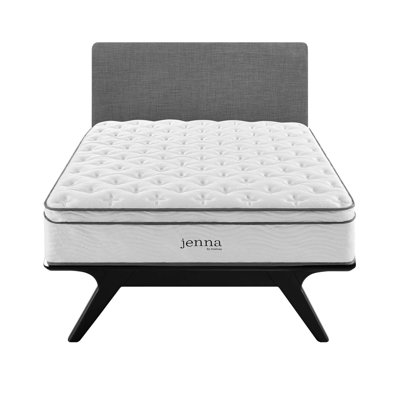 Jenna 14" Innerspring and Foam Queen Mattress by Modway