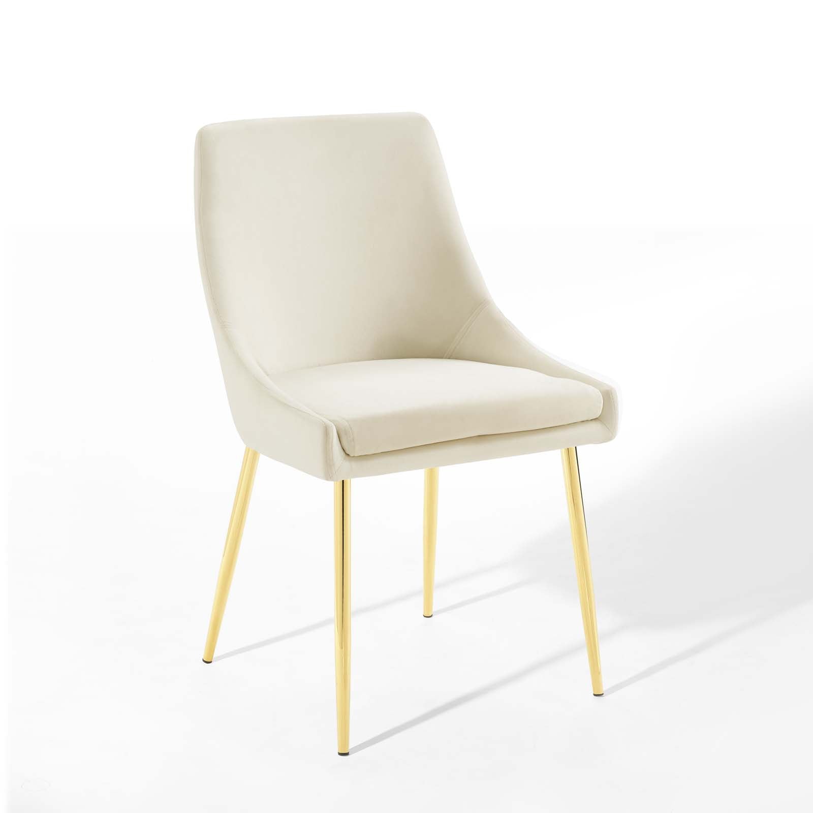 Viscount Performance Velvet Dining Chairs Set of 2 by Modway