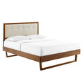 Willow Wood Full Platform Bed With Angular Frame by Modway