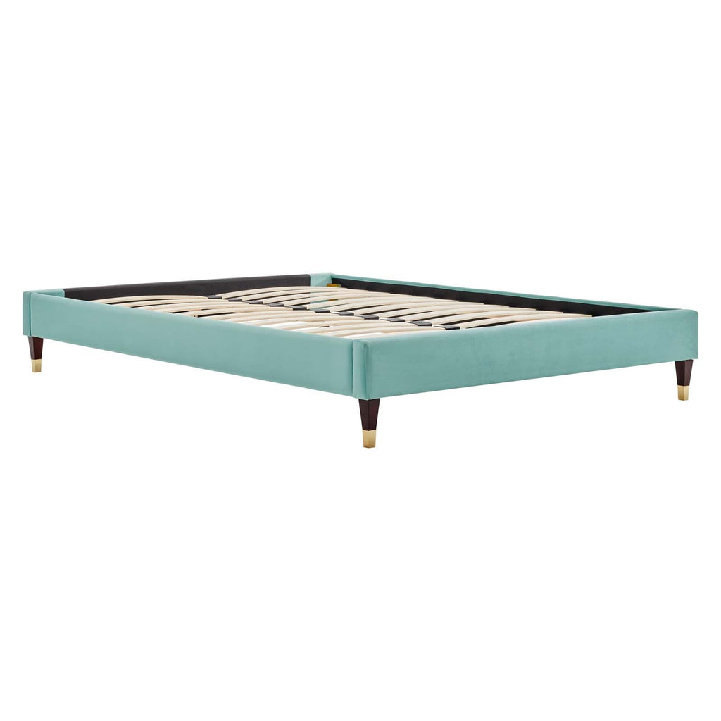 Harlow Performance Velvet Queen Platform Bed Frame by Modway