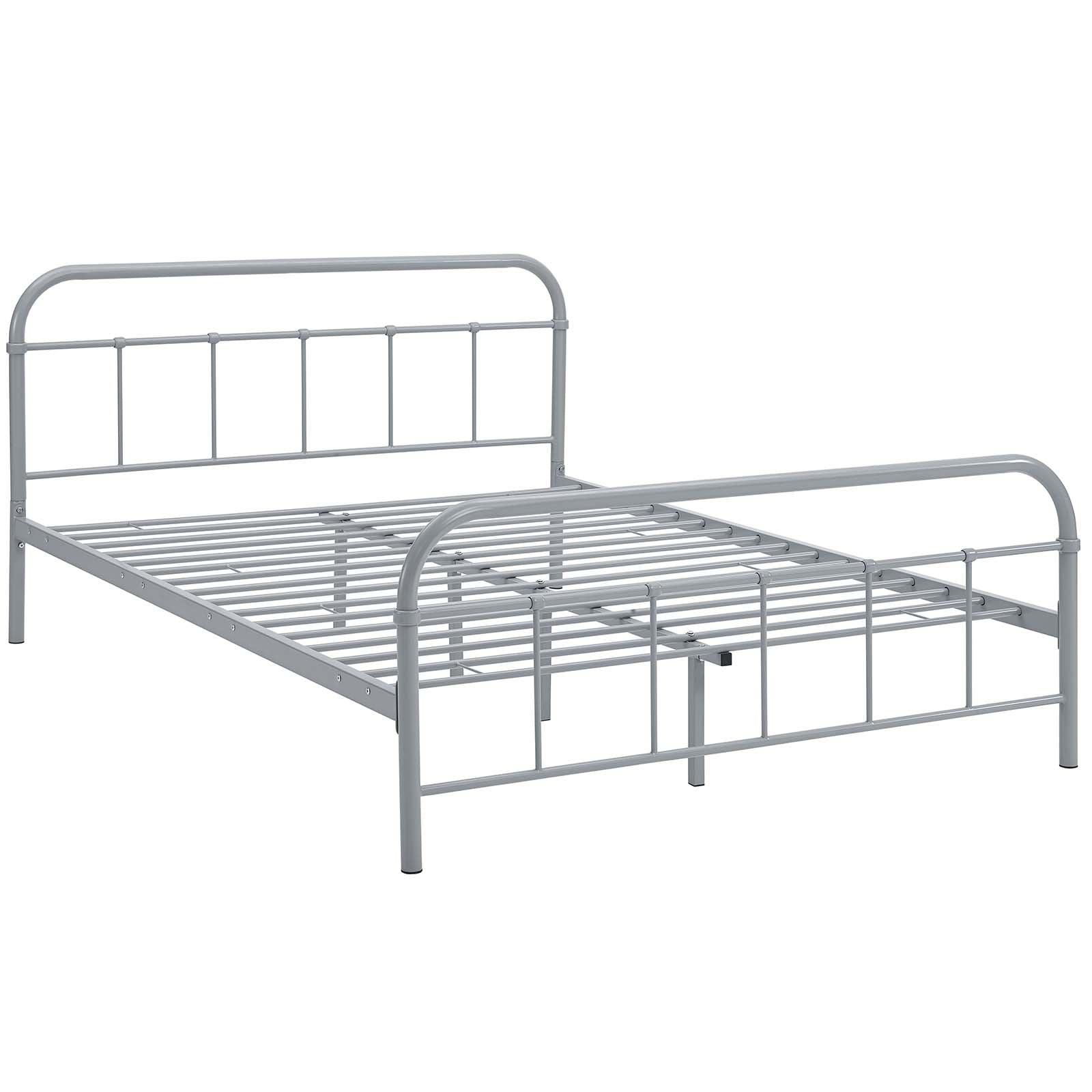 Maisie Stainless Steel Queen Bed Frame by Modway