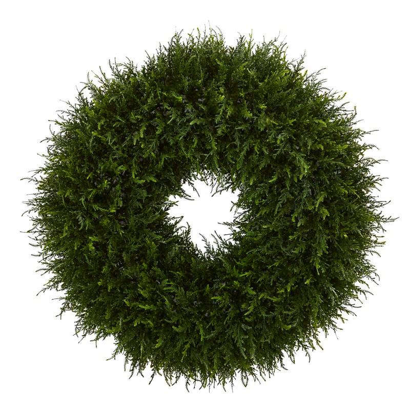 32"  Giant Cedar Artificial Wreath