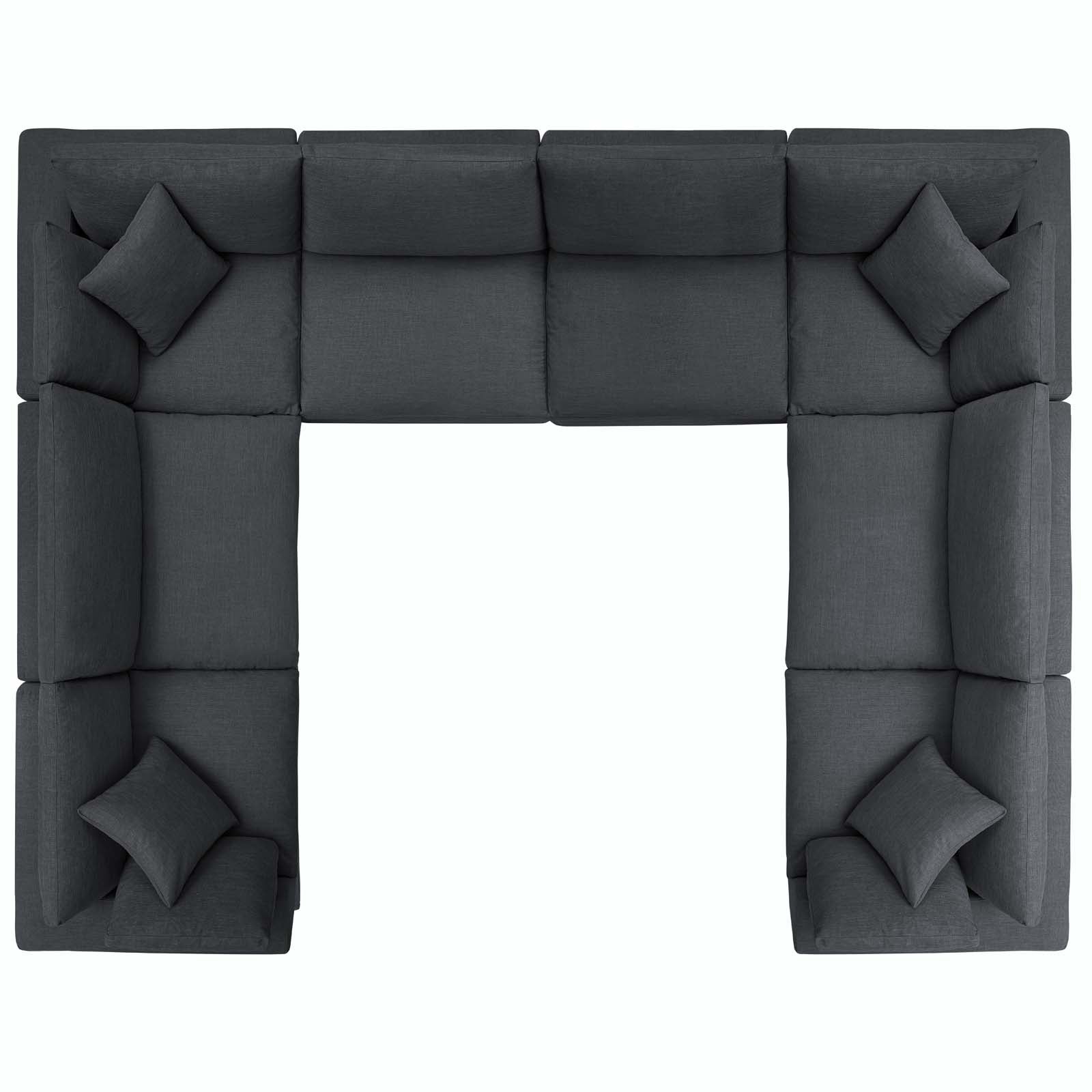 Commix 8-Piece Down Filled Overstuffed Sectional Sofa by Modway