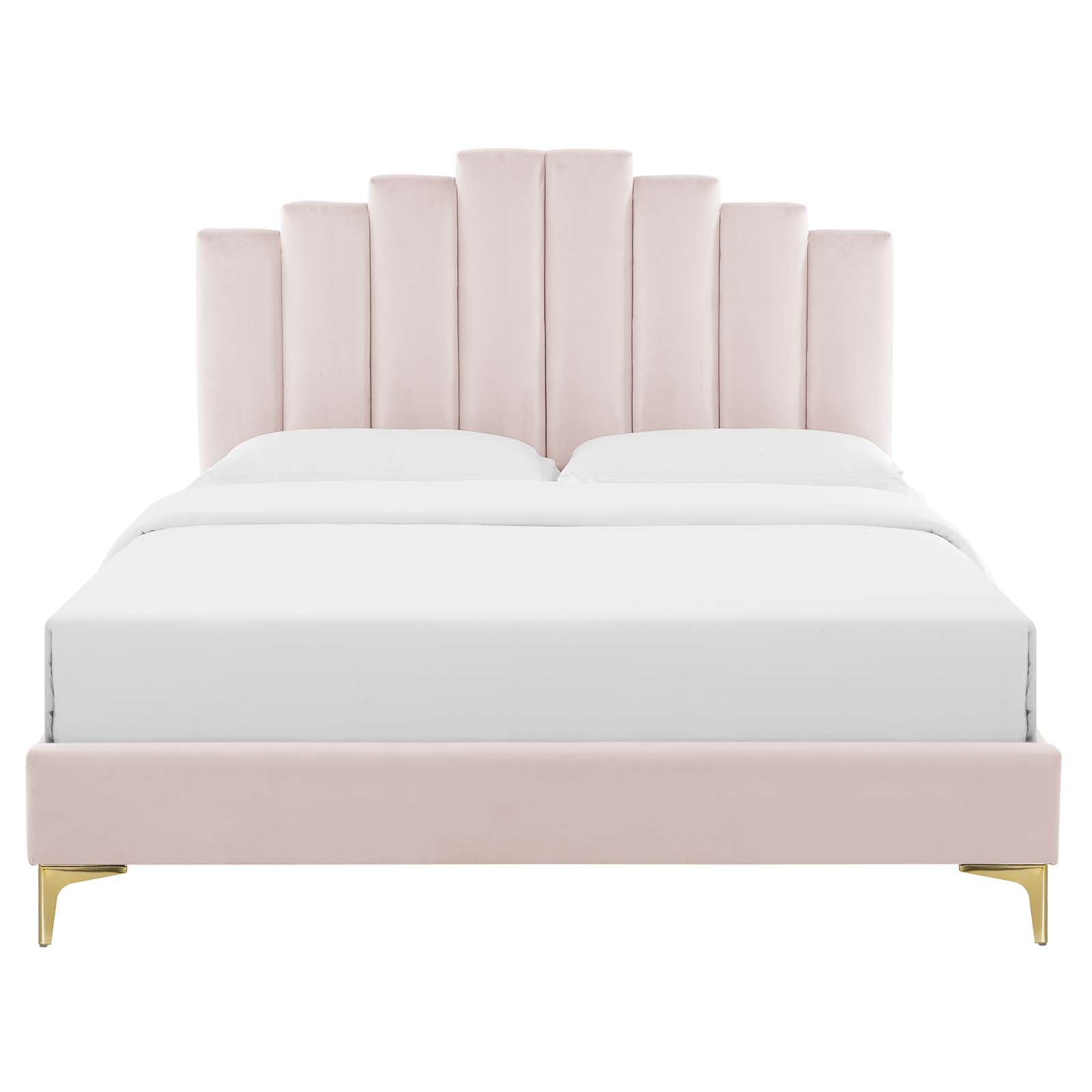 Elise Performance Velvet King Platform Bed by Modway
