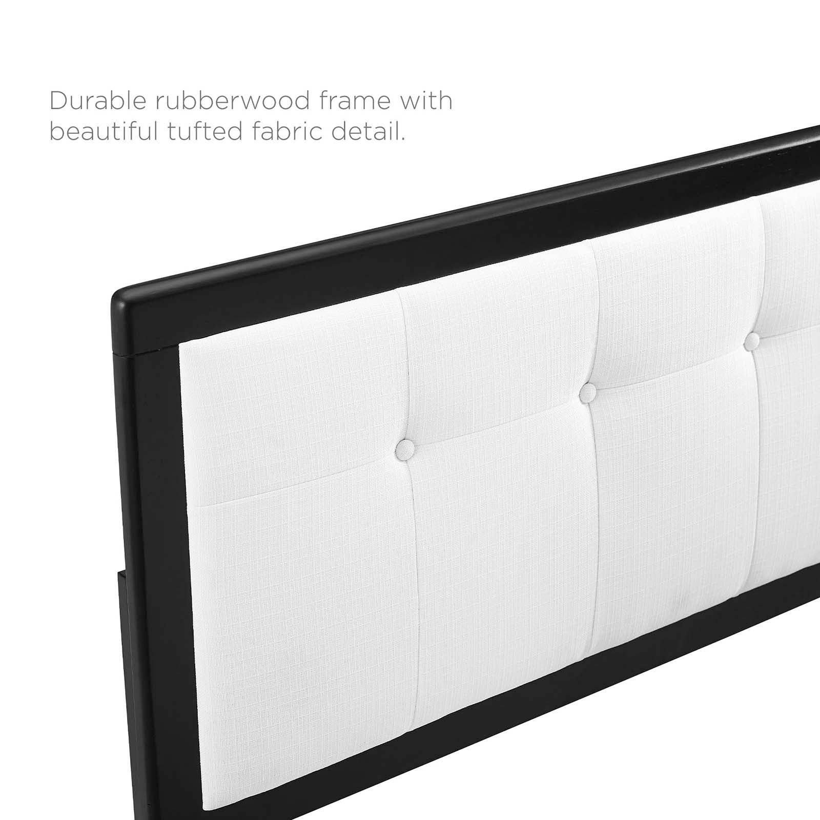 Draper Tufted Fabric and Wood King Headboard by Modway