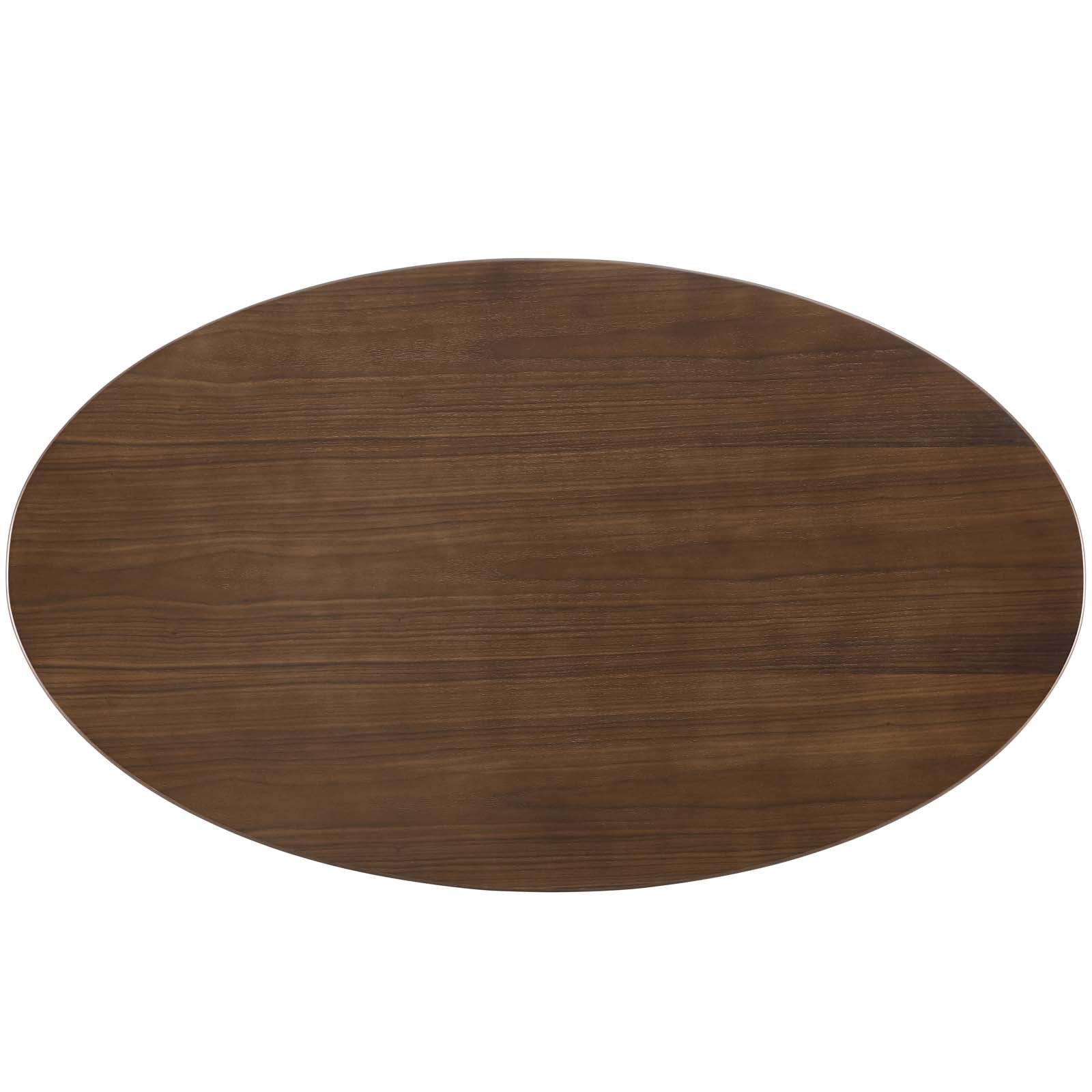 Lippa 60" Oval Walnut Wood Dining Table by Modway