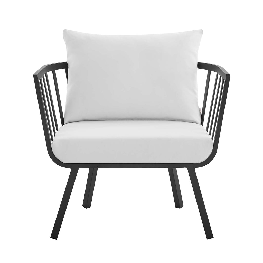 Riverside Outdoor Patio Aluminum Armchair Set of 2 by Modway