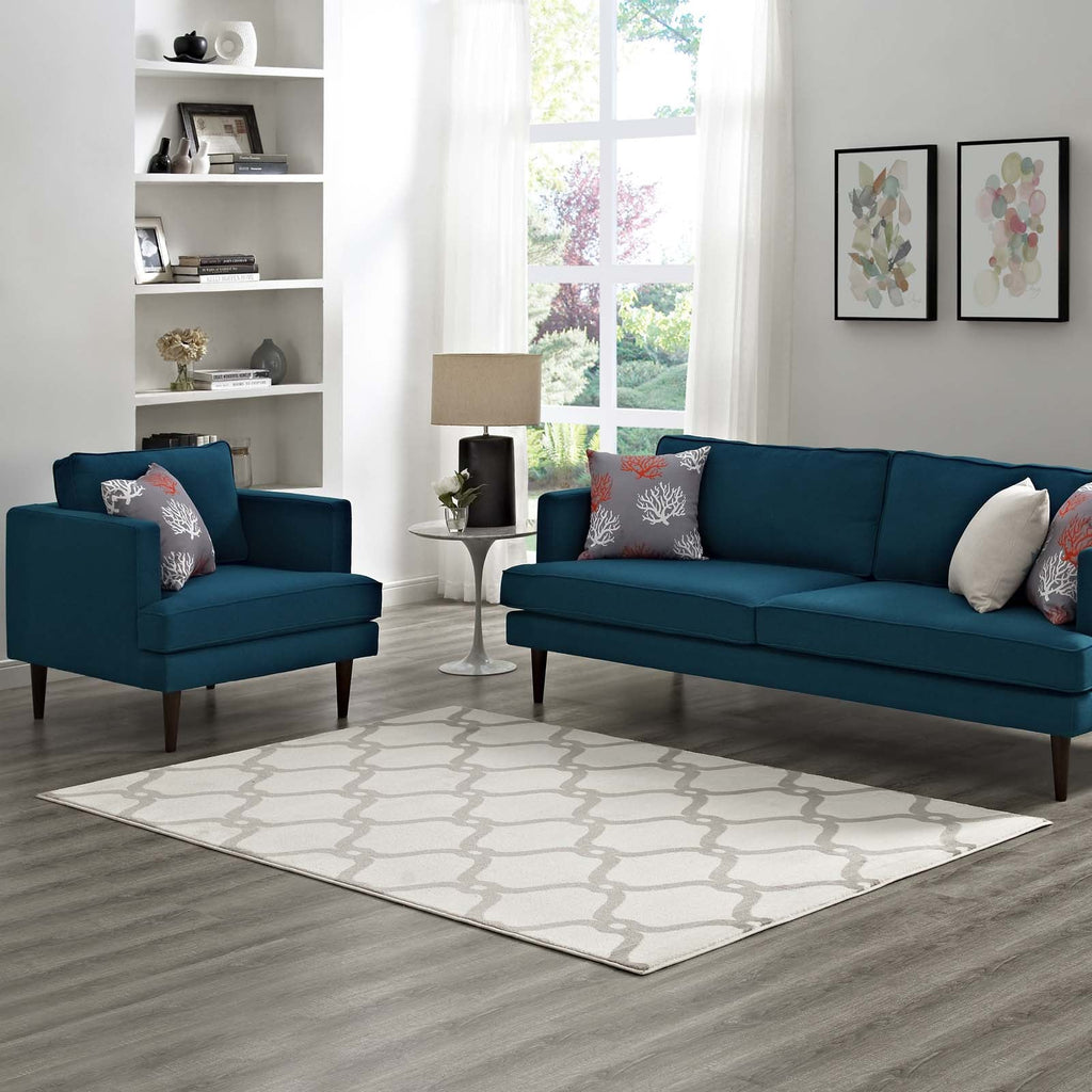 Beltara Chain Link Transitional Trellis 5x8 Area Rug by Modway