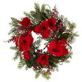 24"  Amaryllis Wreath