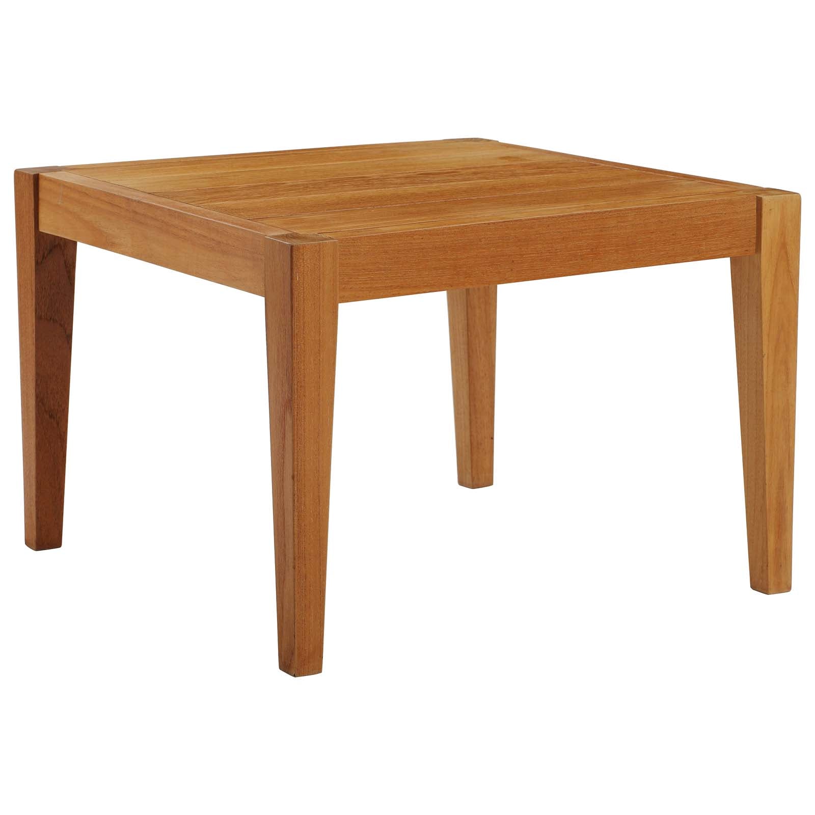 Northlake Outdoor Patio Premium Grade A Teak Wood Side Table by Modway