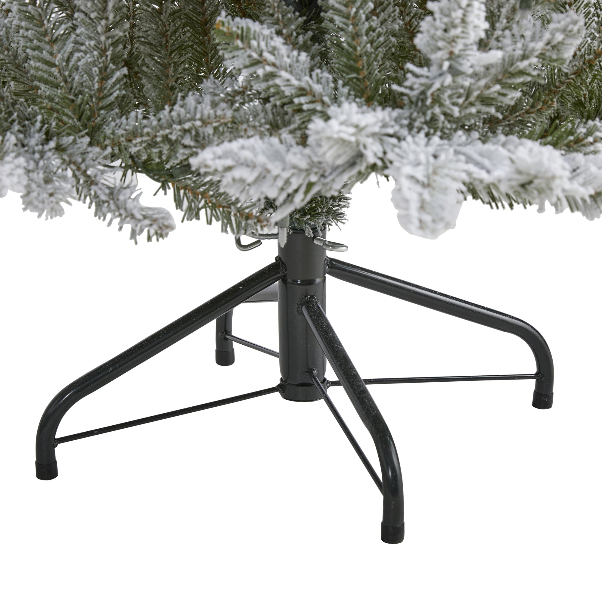 5' Flocked West Virginia Spruce Artificial Christmas Tree with 200 Clear Lights