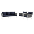 Stance 3 Piece Outdoor Patio Aluminum Sectional Sofa Set by Modway
