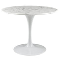 Lippa 40" Round Faux Marble Dining Table by Modway