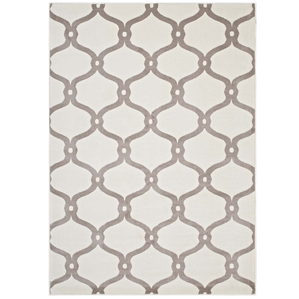 Beltara Chain Link Transitional Trellis 8x10 Area Rug by Modway