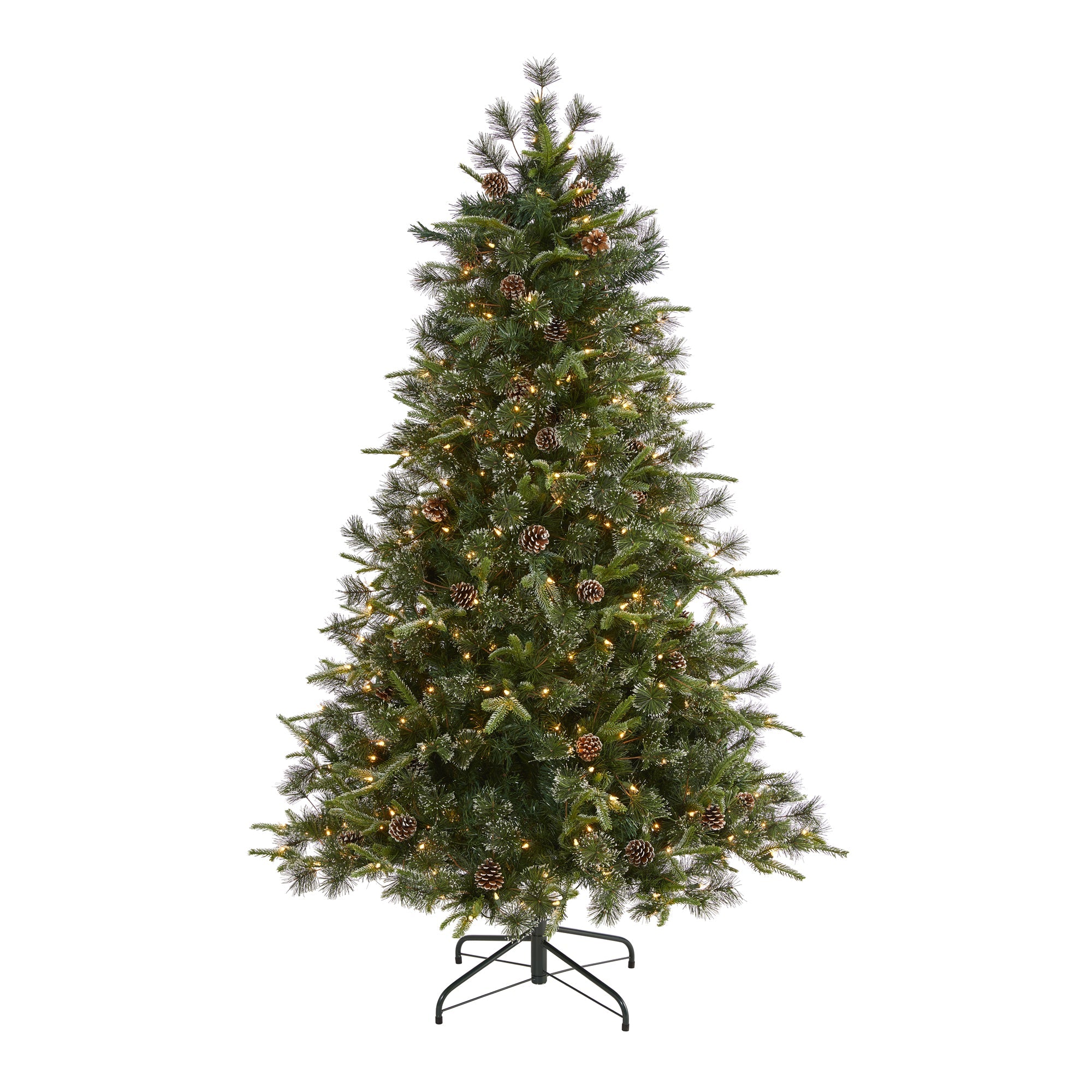 6' Snowed Tipped Clermont Mixed Pine Artificial Christmas Tree