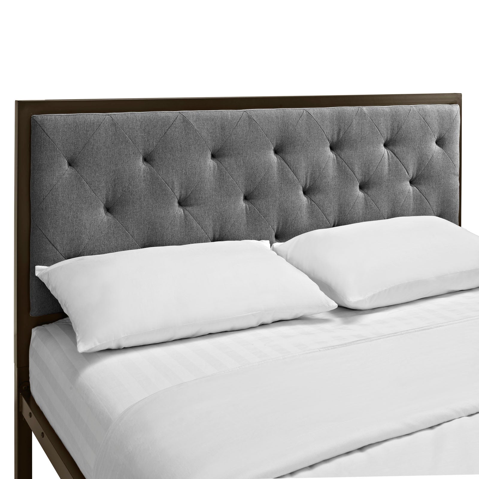 Mia Fabric Queen Bed by Modway