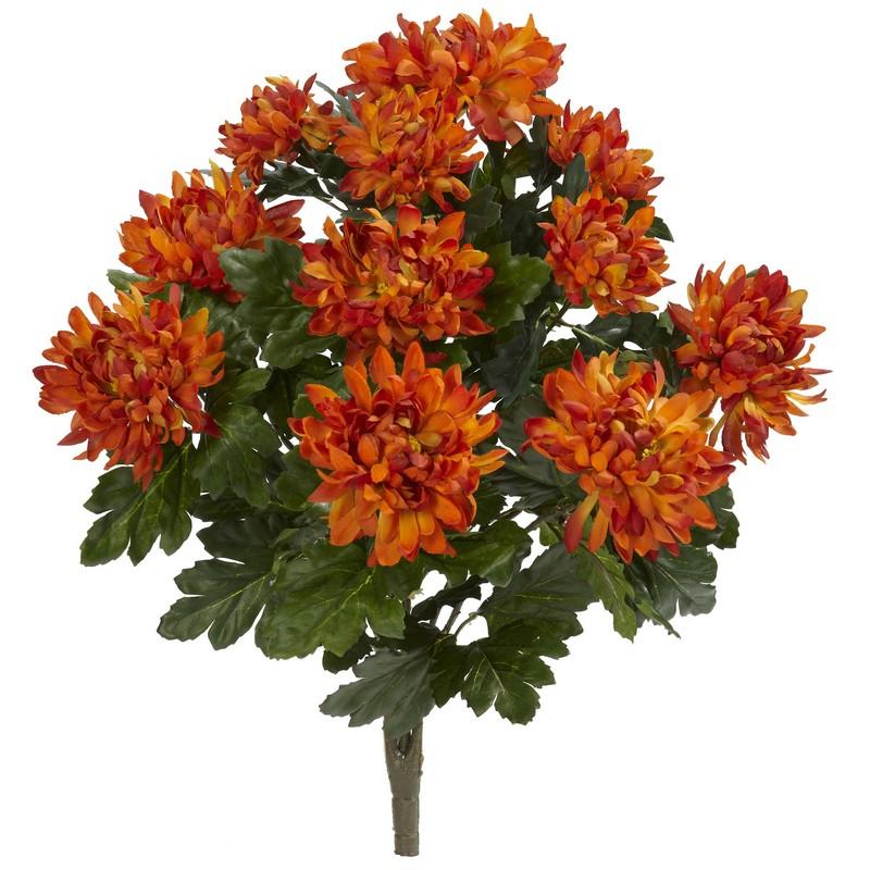 22" Spider Mum Artificial Plant (Set of 2)
