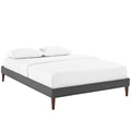 Tessie Fabric Queen Bed Frame with Squared Tapered Legs by Modway
